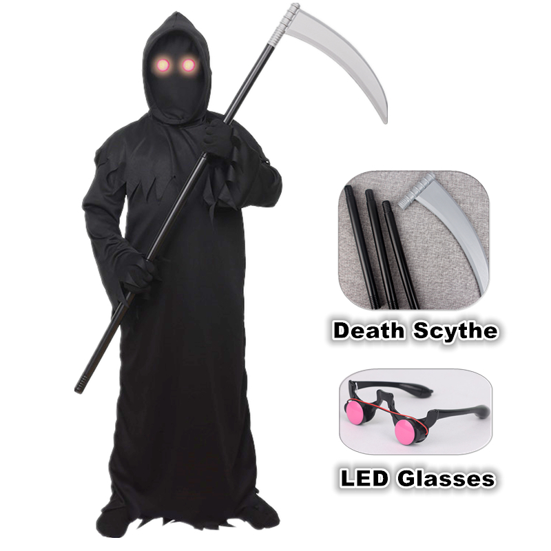 Halloween Grim Reaper Horror C - Black Face Mask Pack review and price