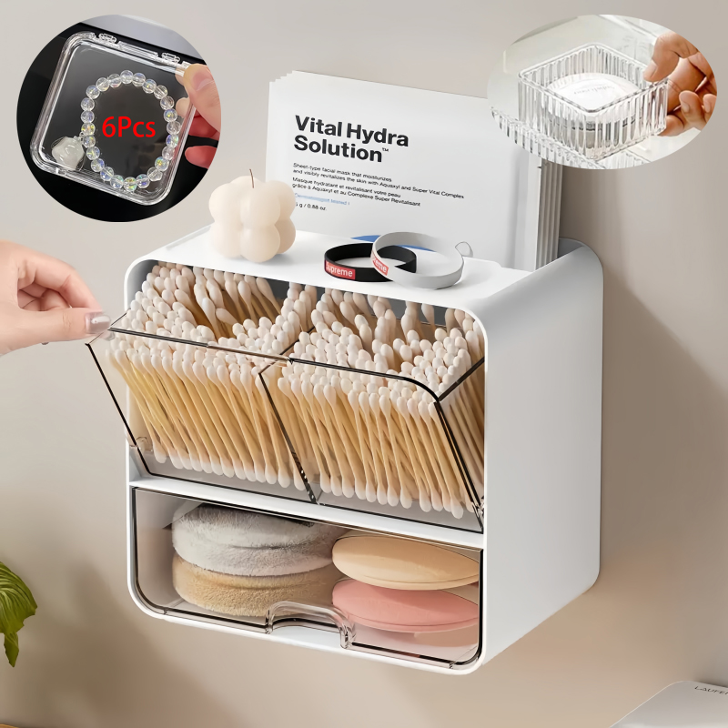 8-Piece Set, One Wall-Mounted  - Face Mask Storage Box review and price