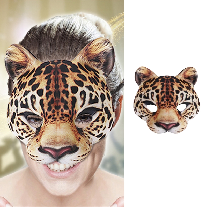 Leopard Mask Party Mask Dress  - Respirator Half Face review and price