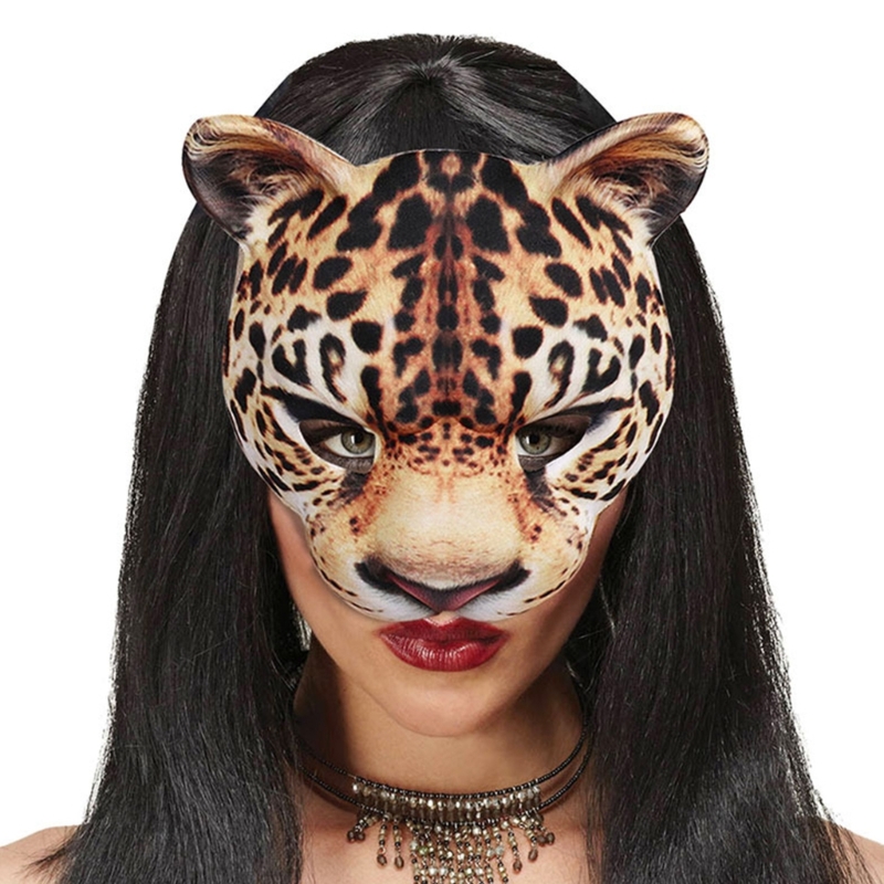 Leopard Mask Party Mask Dress  - Respirator Half Face review and price