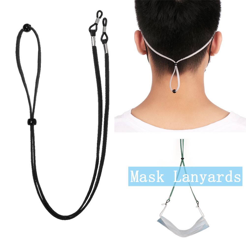 Adjustable Non-slip Leather Fa - Mask Lanyard Adjustable review and price