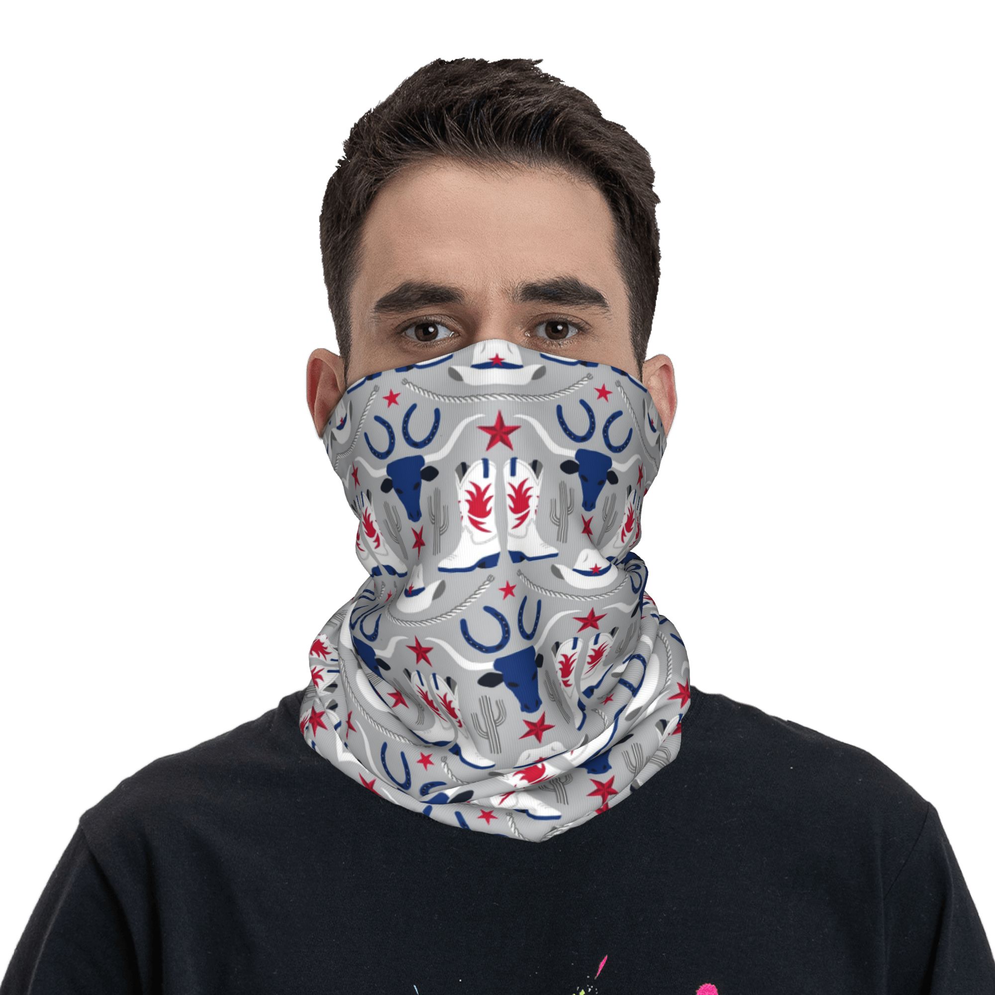 Old Wild West Cowboy Bandana N - Sports Mask Breathable review and price