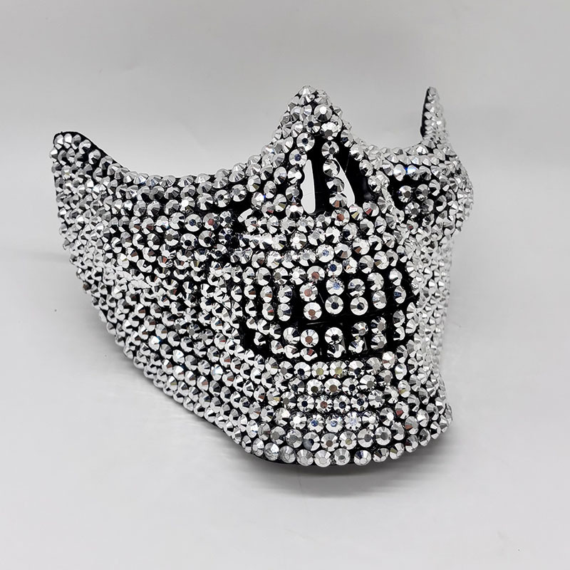 Rhinestone Half Skull Mask for - Respirator Half Face review and price