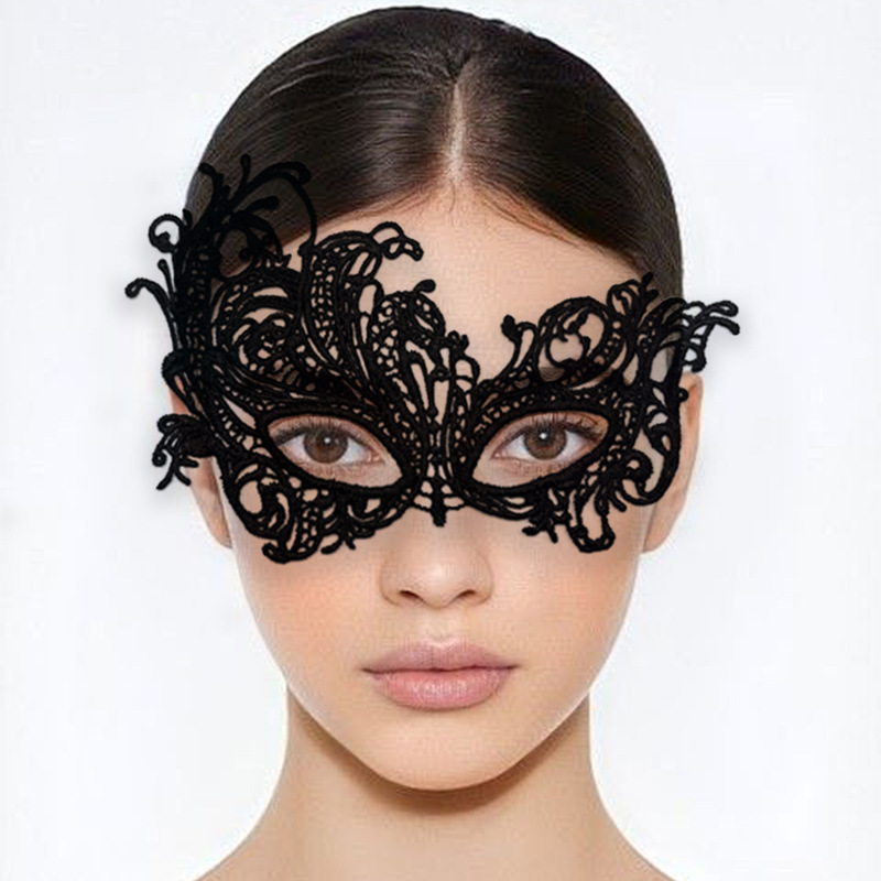 Sexy Women Lace Hollow Masquer - Respirator Half Face review and price