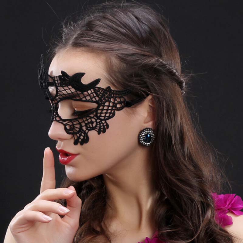 Sexy Women Lace Hollow Masquer - Respirator Half Face review and price