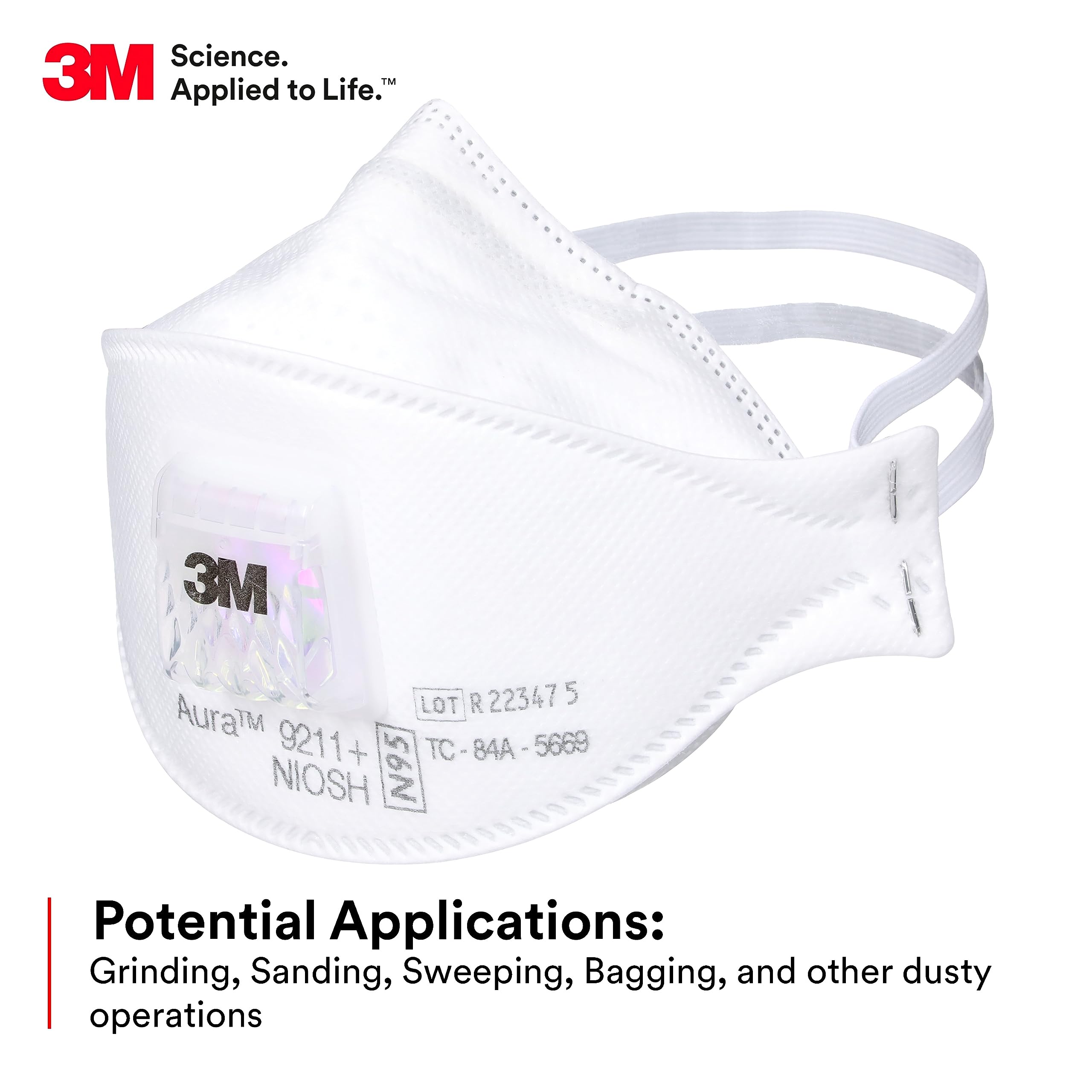 3M Aura 9211+ Particulate Resp - Kn95 Respirator Mask review and price