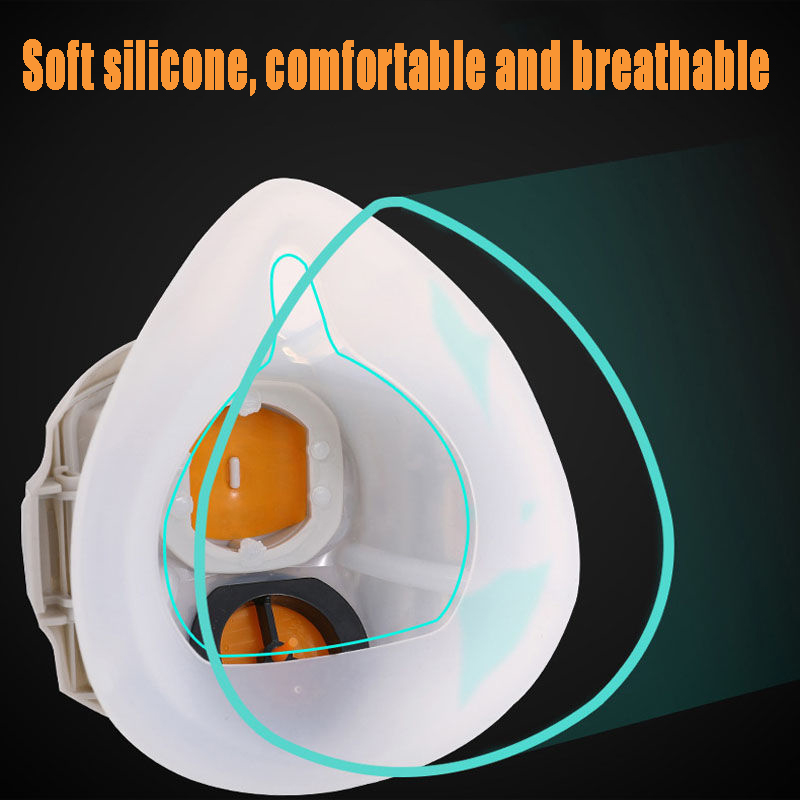 Silicone Dust-proof Gas Mask R - Respirator Half Face review and price